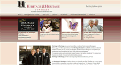 Desktop Screenshot of heritagefunerals.com.au