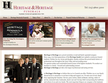 Tablet Screenshot of heritagefunerals.com.au